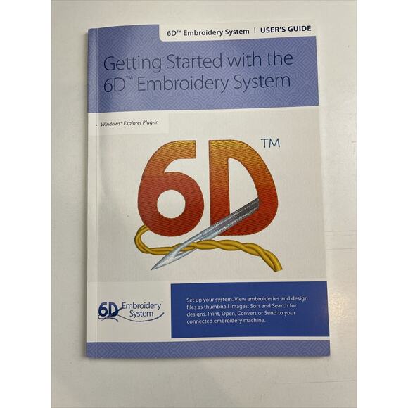 6d Sketch Embroidery System User’s Guide Bundle Lot Of 9 - Picture 7 of 16